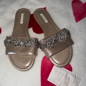 Victoria's Secret Metallic Embellished Sandals